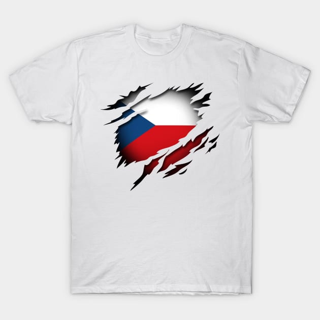 Czech Republic in the Heart T-Shirt by HappyGiftArt